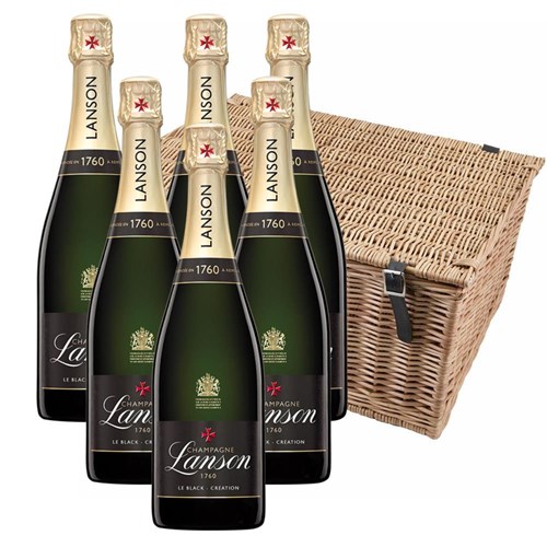 Lanson Le Black Creation 257 Brut Champagne 75cl Case of 6 Hamper